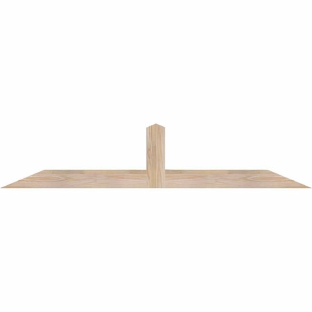 Ekena Millwork Portland Smooth Timber Gable Bracket, Douglas Fir, 60"W x 12"H x 3 1/2"D x 3 1/2"F, 5/12 Pitch GBW060X12X0404POR00SDF